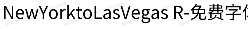 NewYorktoLasVegas R字体转换
